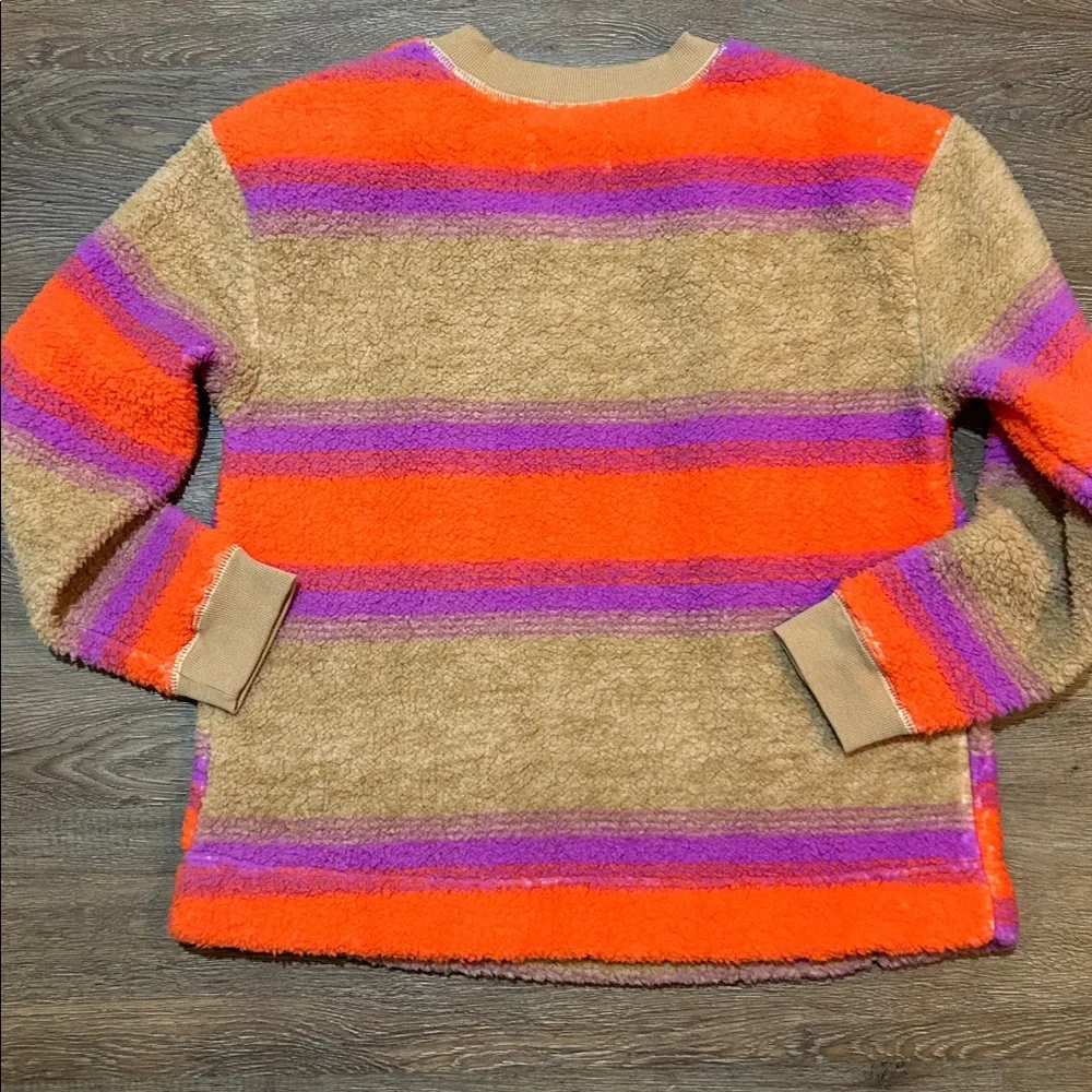 Koolaburra by Ugg Soft Fuzzy Vibrant Orange and Purple Fleece - Picture 5 of 6